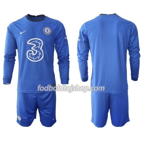 Chelsea Børn Hjemme Fodboldsæt 2020-21 L/S (+ Korte bukser)